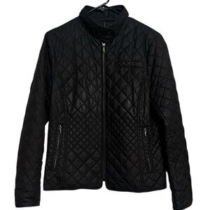 TUMI Primaloft Quilted Black Jacket Lightweight Women's M